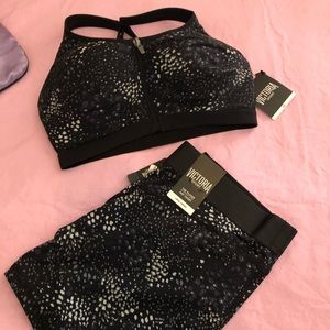 Victoria secret sport bra and short.